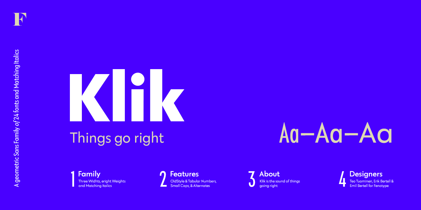Klik Font Poster #1