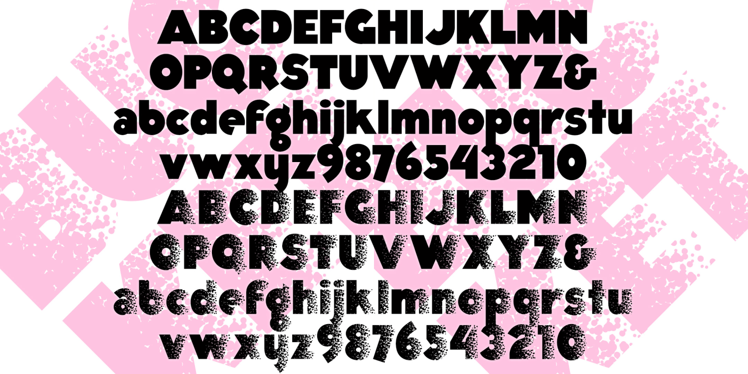 Bucket Font Family Poster