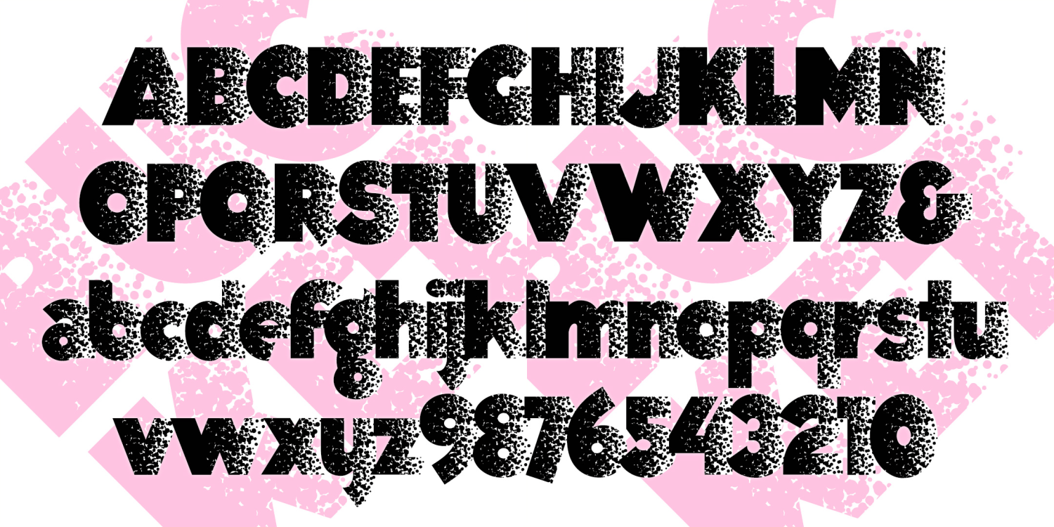Bucket Font Poster #2
