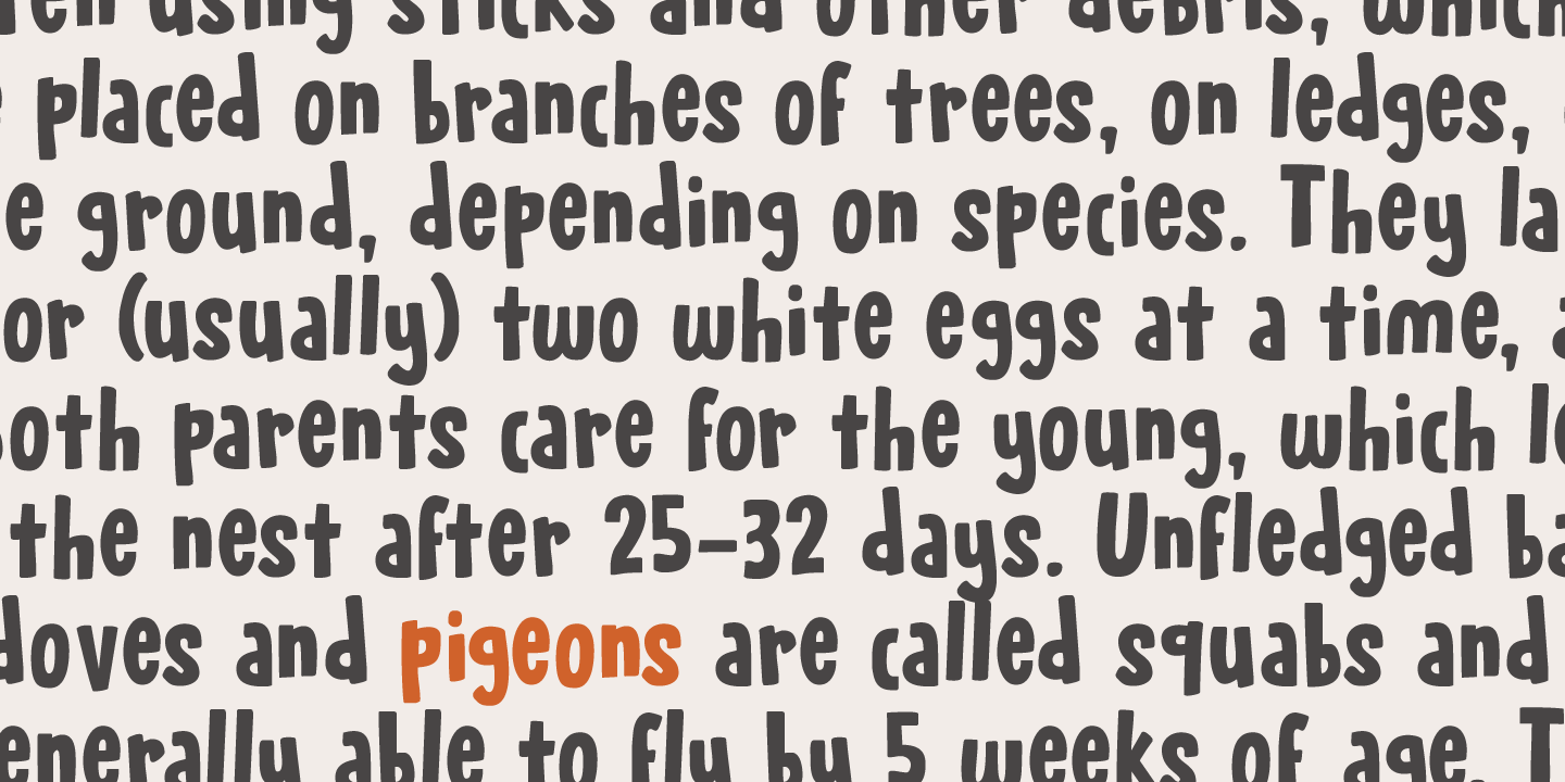 Pigeon Post Font Poster #1