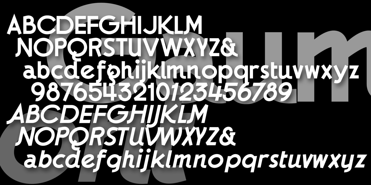Gaumont Font Family Poster