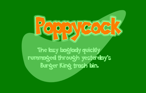 Poppycock Font Poster #1