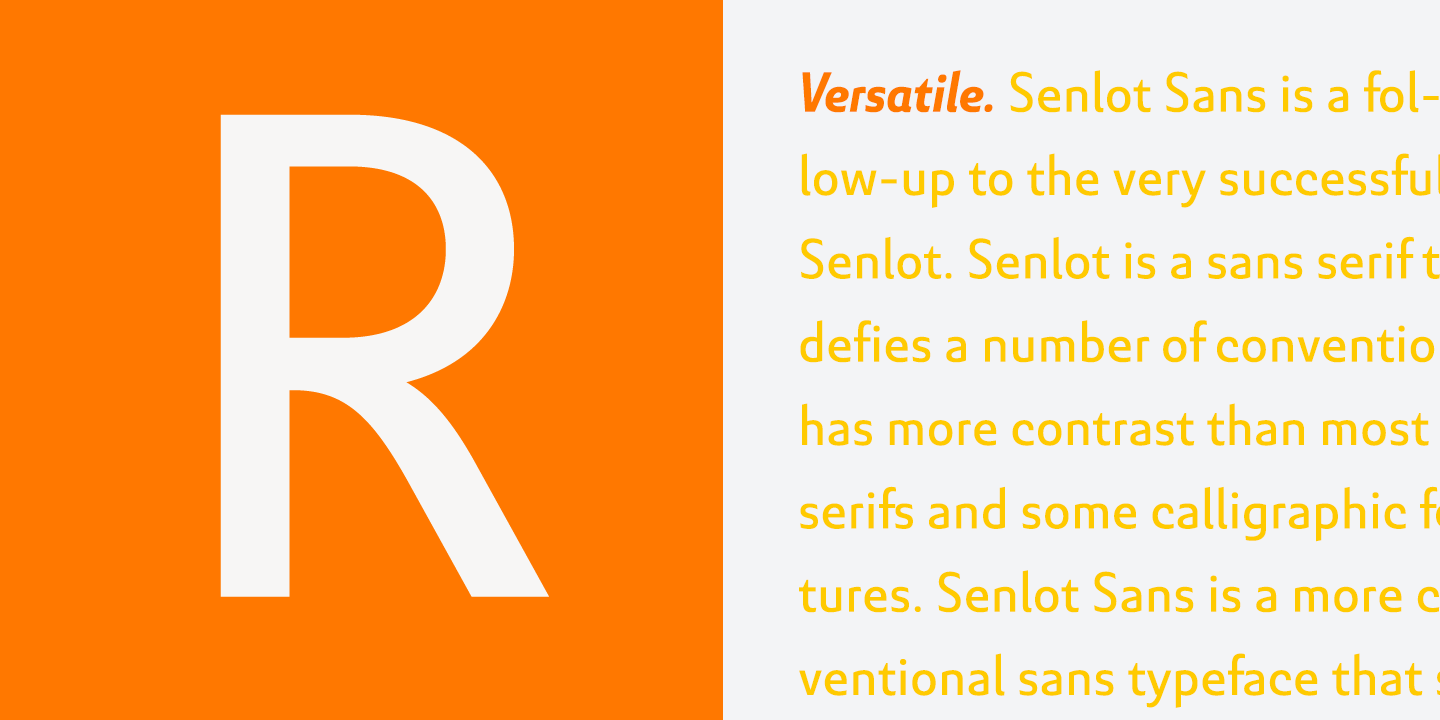 Senlot Sans Font Poster #1
