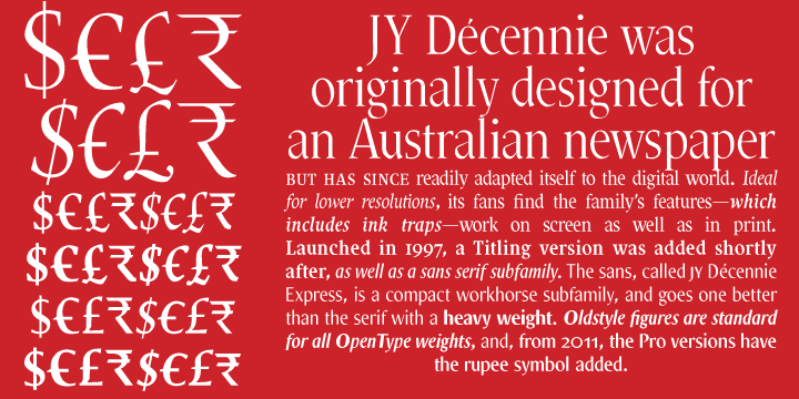 Décennie Express JY Pro Font Poster #1