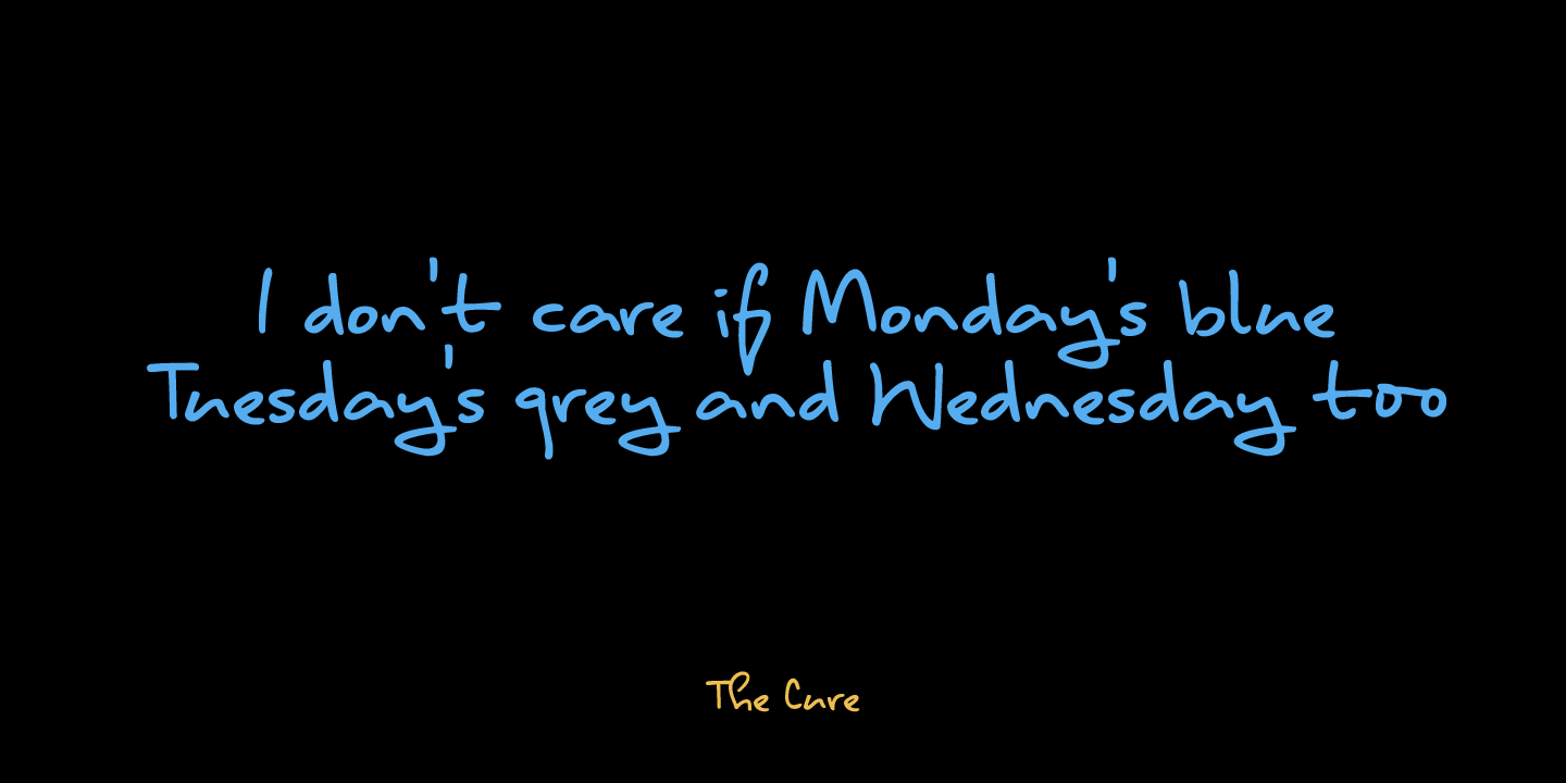 Another Monday Font Poster #1