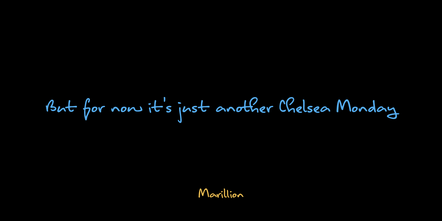 Another Monday Font Poster #1