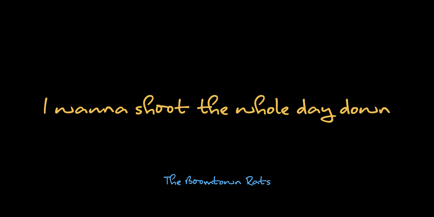 Another Monday Font Poster #1