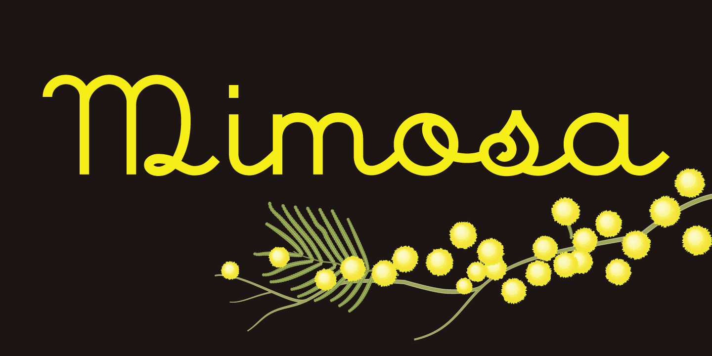 Mimosa Font Family Poster