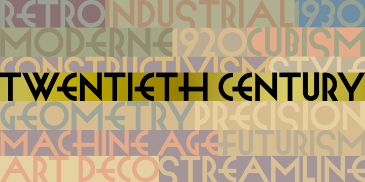 Twentieth Century Font Poster #2