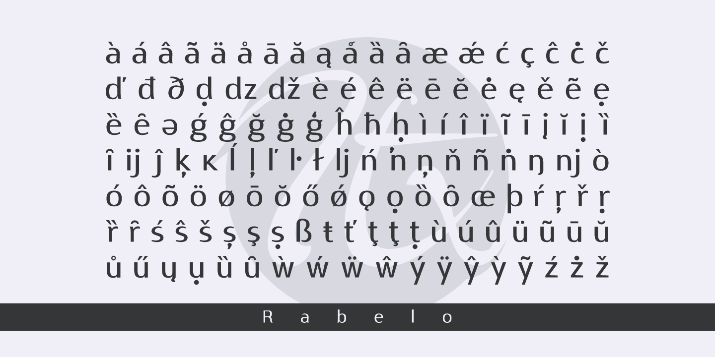 Rabelo Font Poster #1