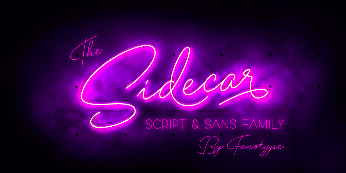 Sidecar Font Family Poster