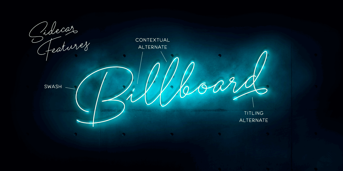 Sidecar Font Poster #1