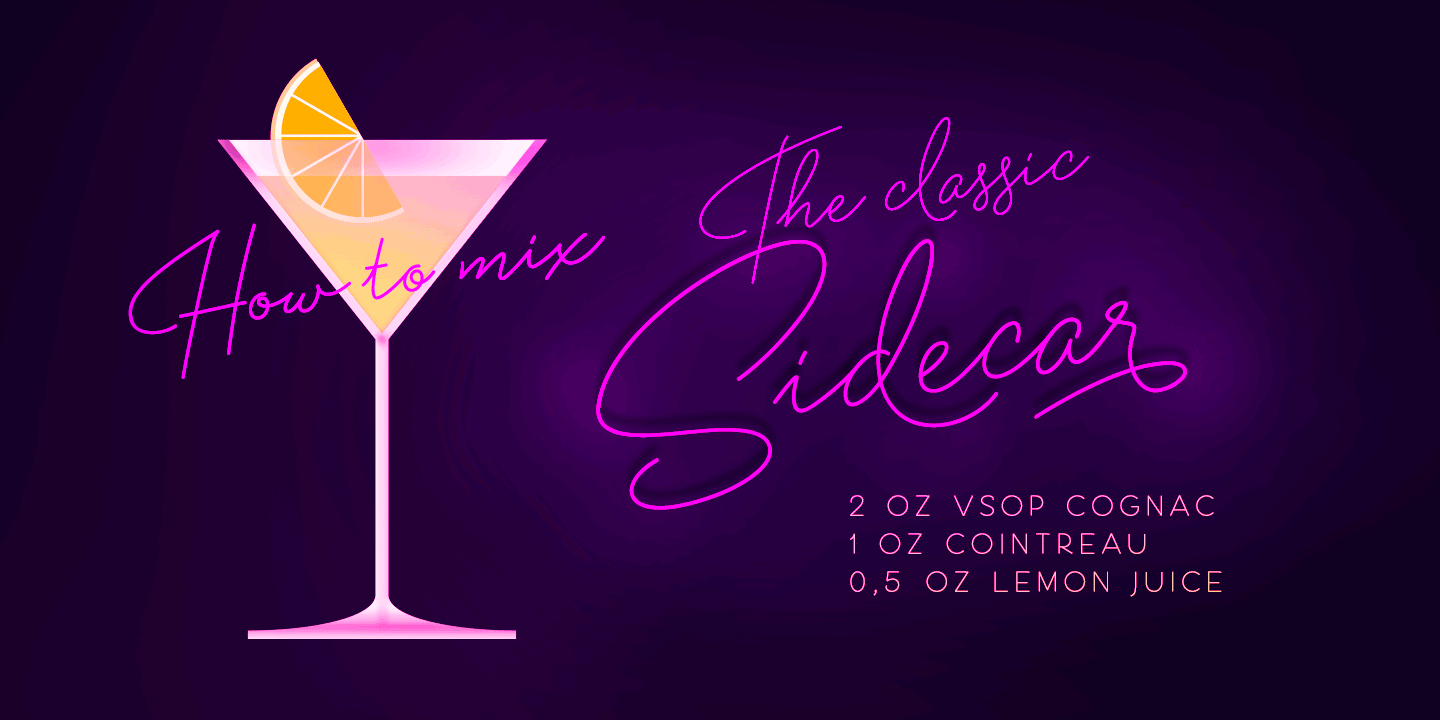 Sidecar Font Poster #1