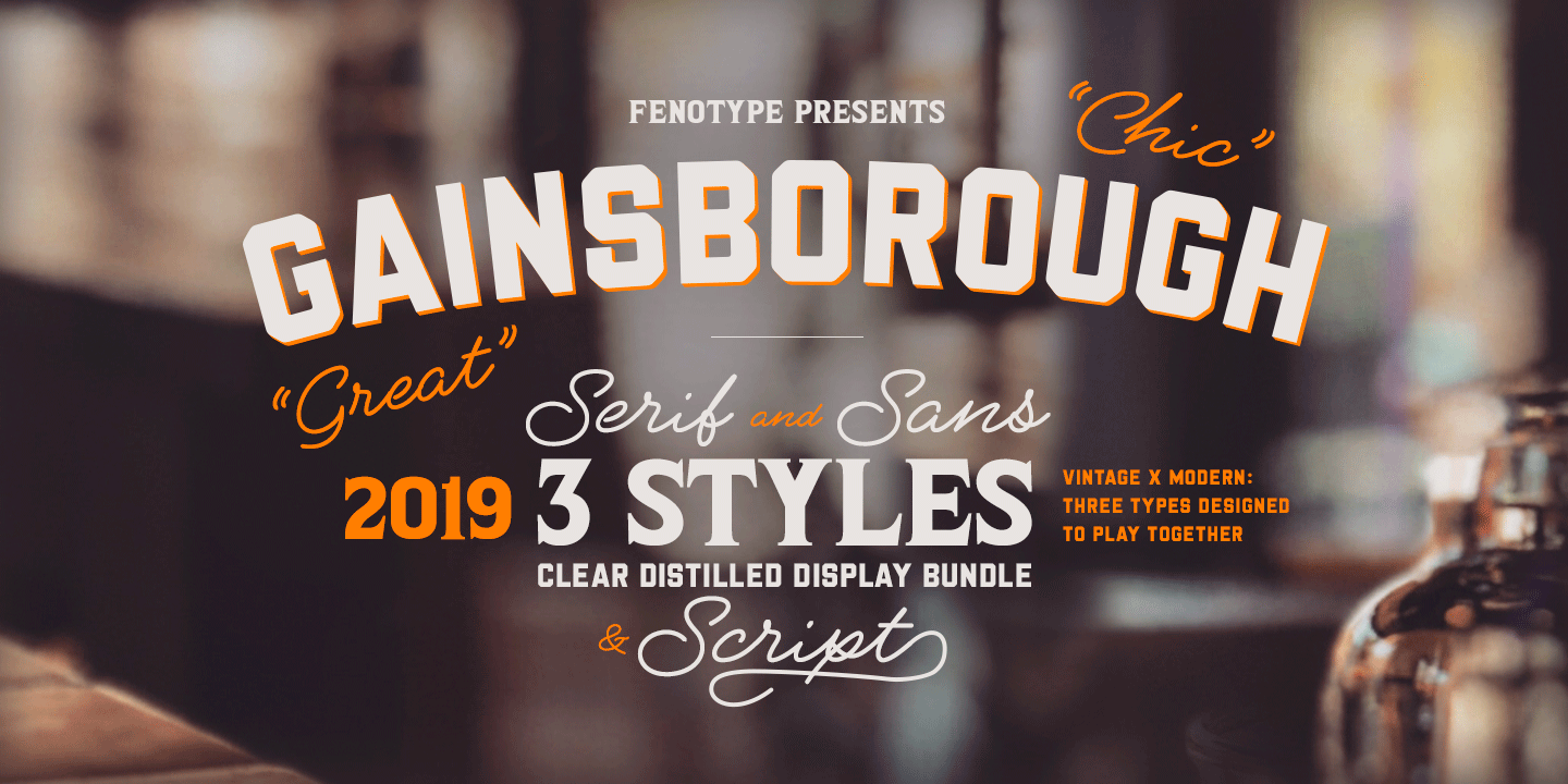 Gainsborough Font Family Poster