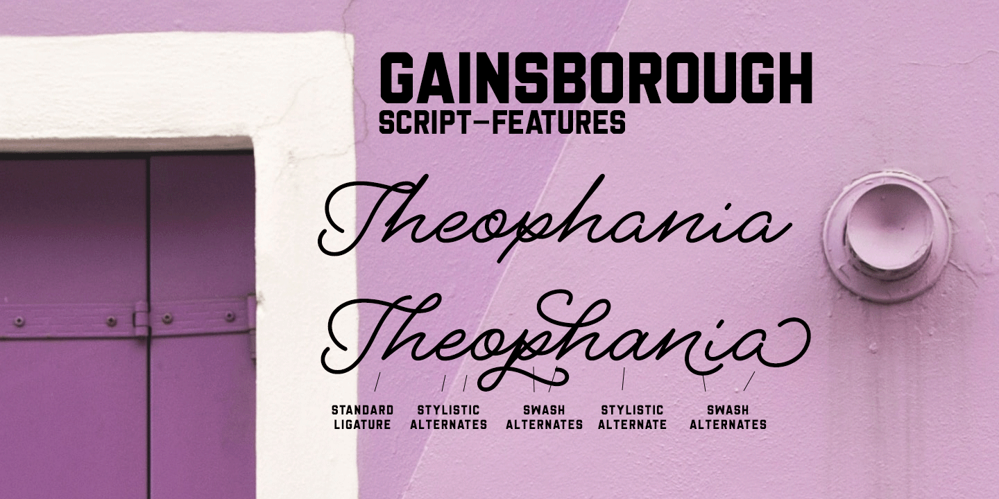Gainsborough Font Poster #1
