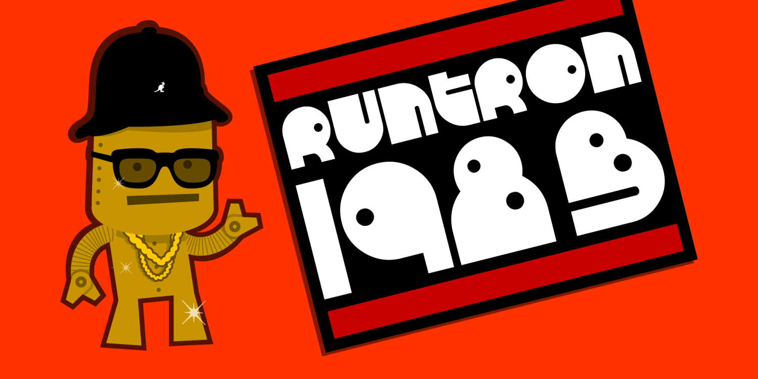 RunTron 1983 Font Poster #1