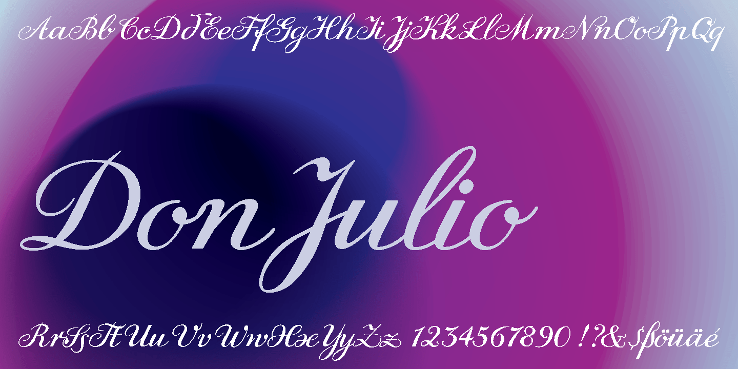 Don Julio Font Poster #1
