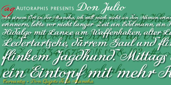 Don Julio Font Poster #1