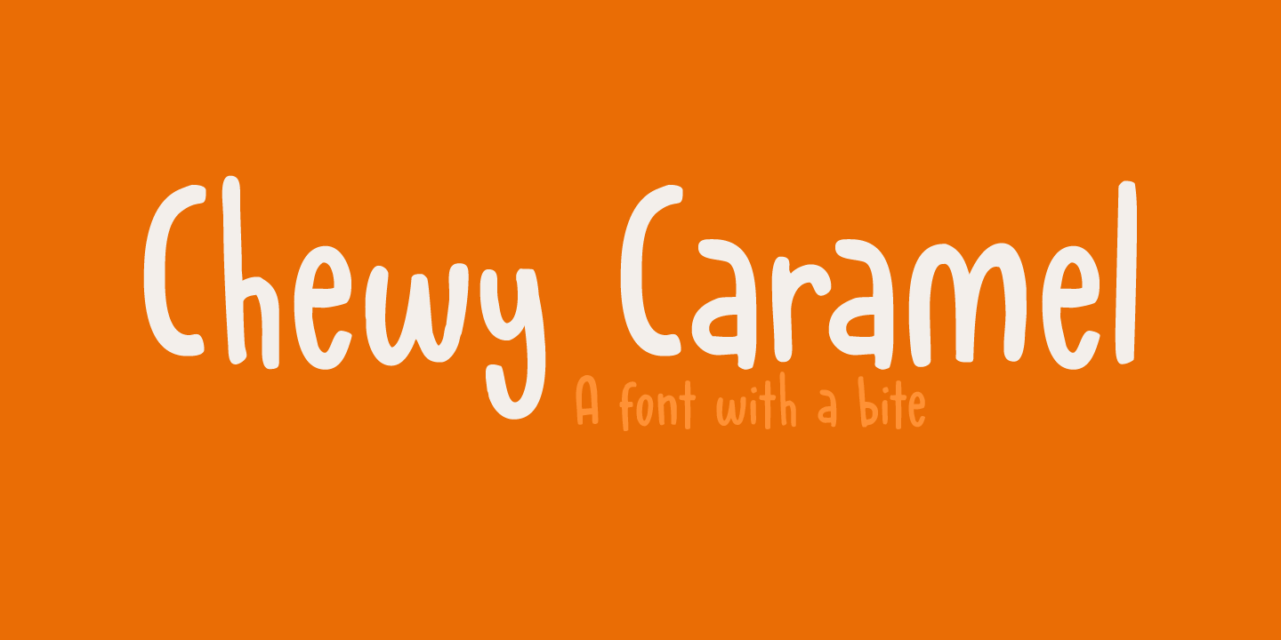 Chewy Caramel Font Poster #1