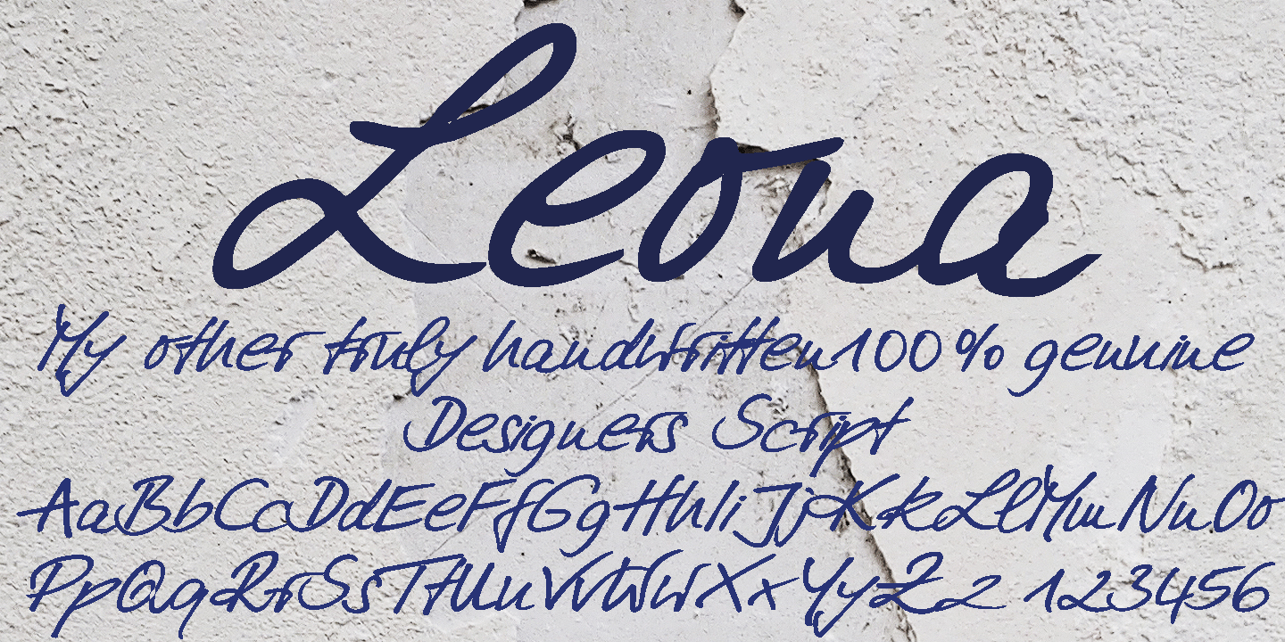Leona Font Poster #1