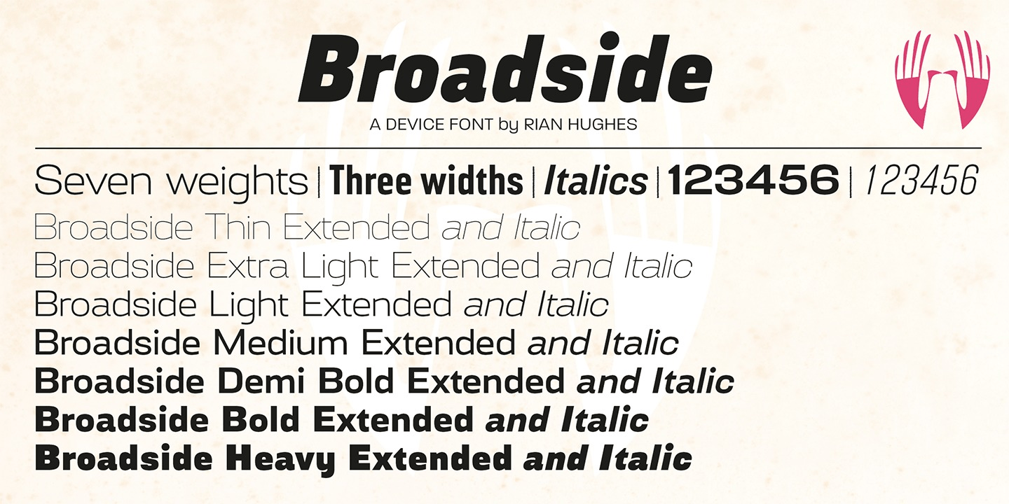 Broadside Font Poster #1