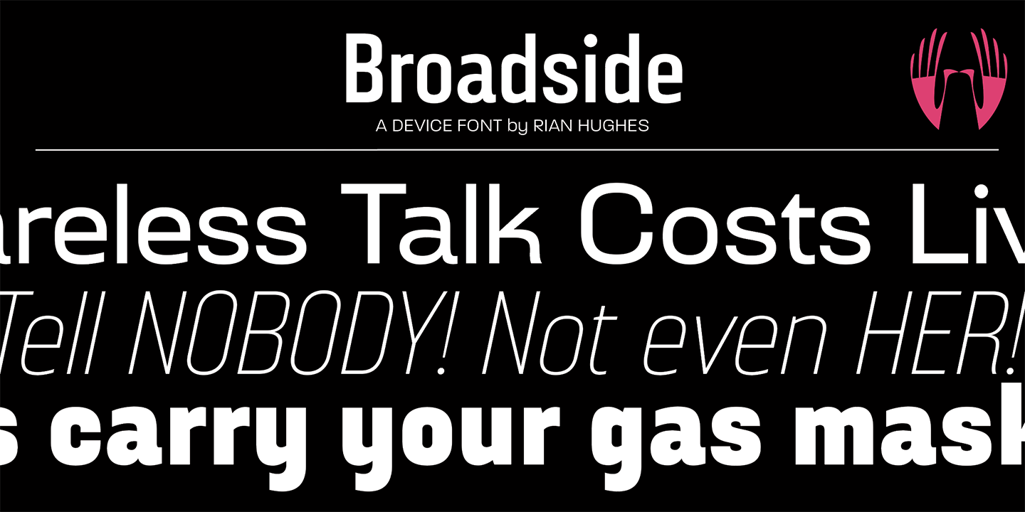 Broadside Font Poster #1