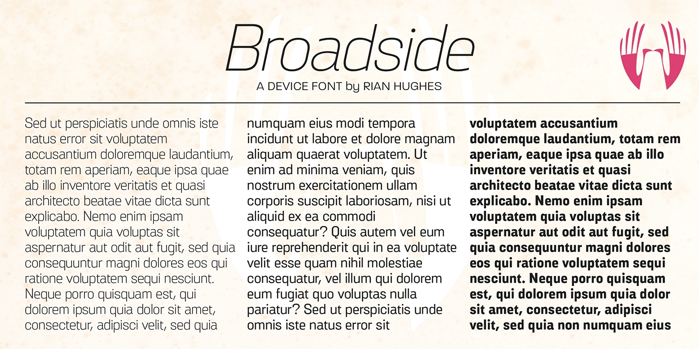 Broadside Font Poster #1