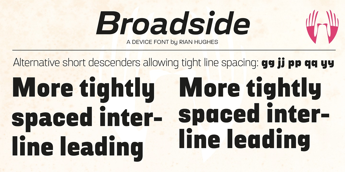 Broadside Font Poster #1