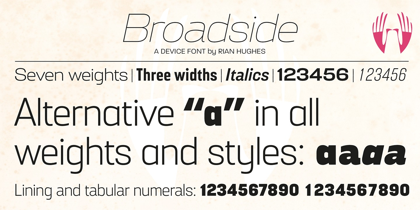Broadside Font Poster #1