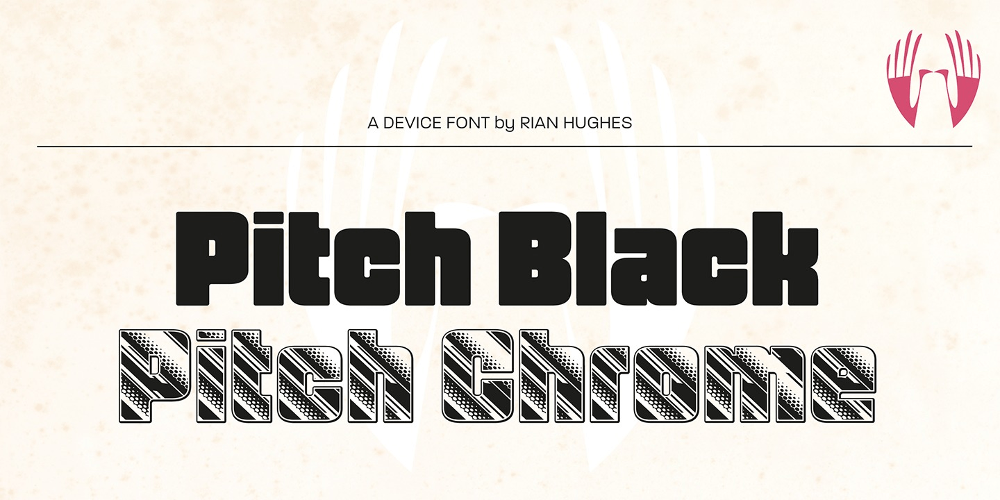 Pitch Font Poster #1