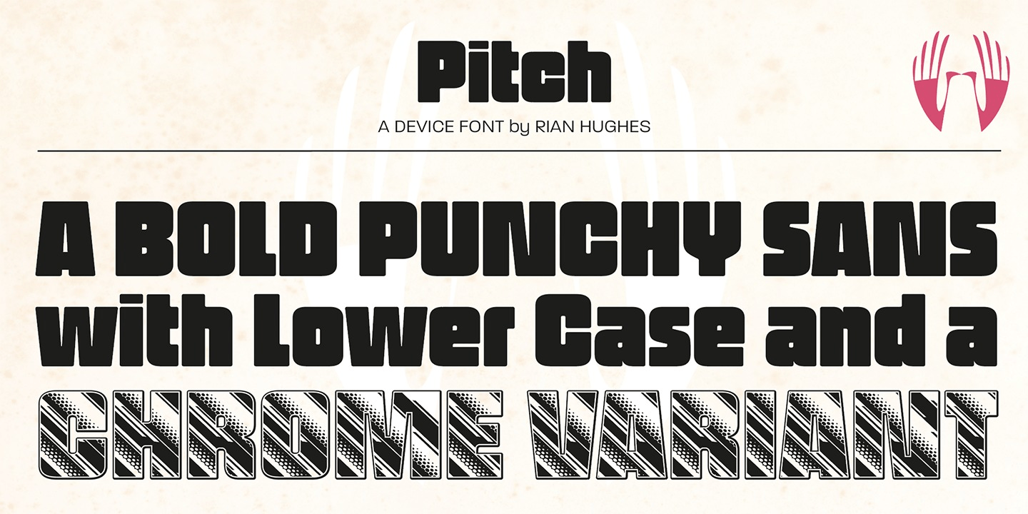 Pitch Font Poster #1