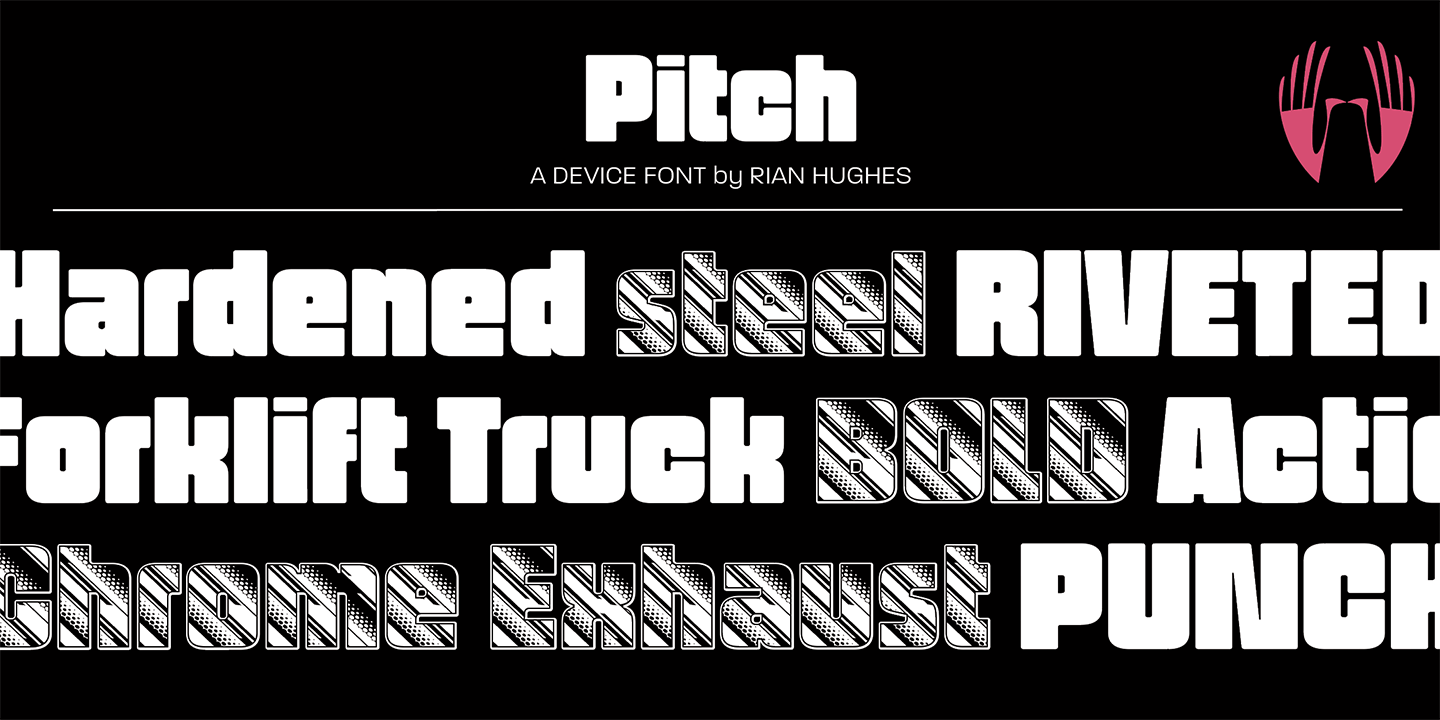 Pitch Font Poster #1