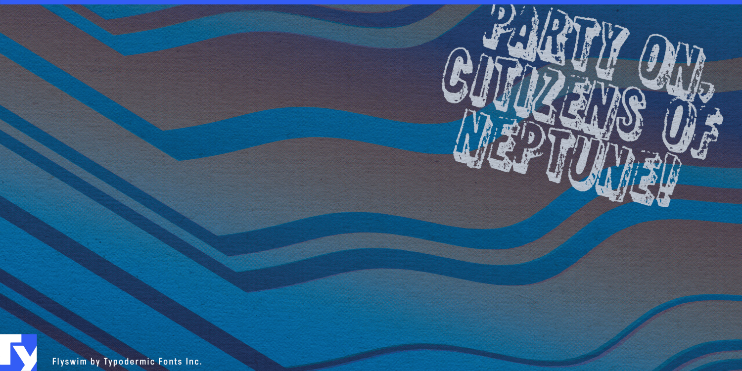 Flyswim Font Poster #1
