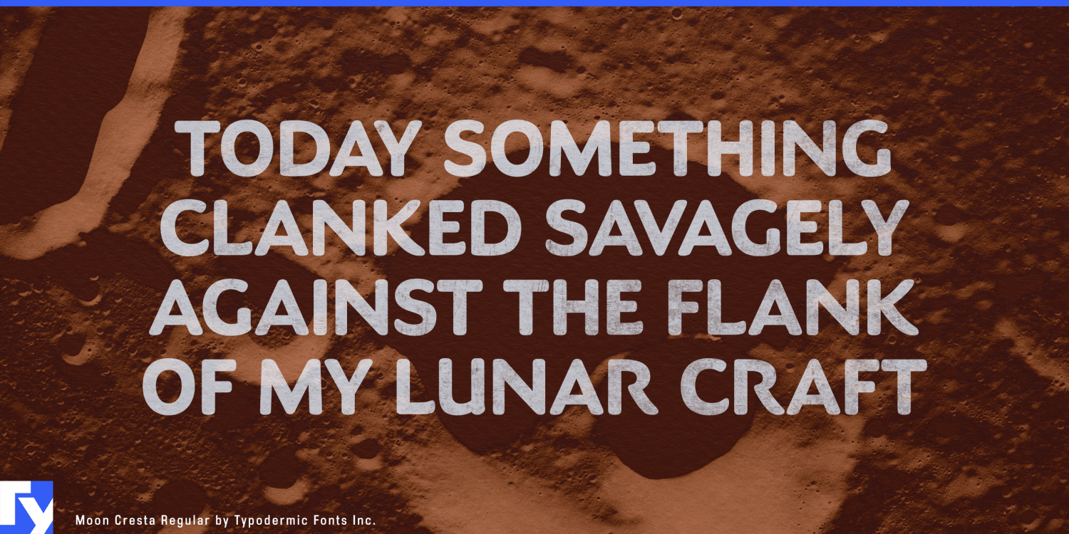 Moon Cresta Font Poster #1