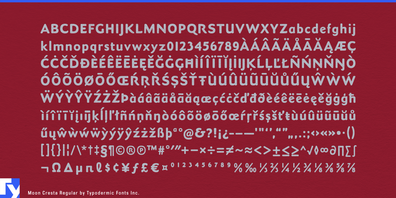 Moon Cresta Font Poster #1