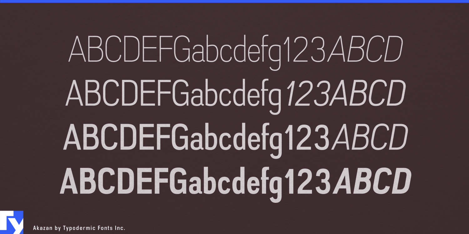 Akazan Font Poster #1