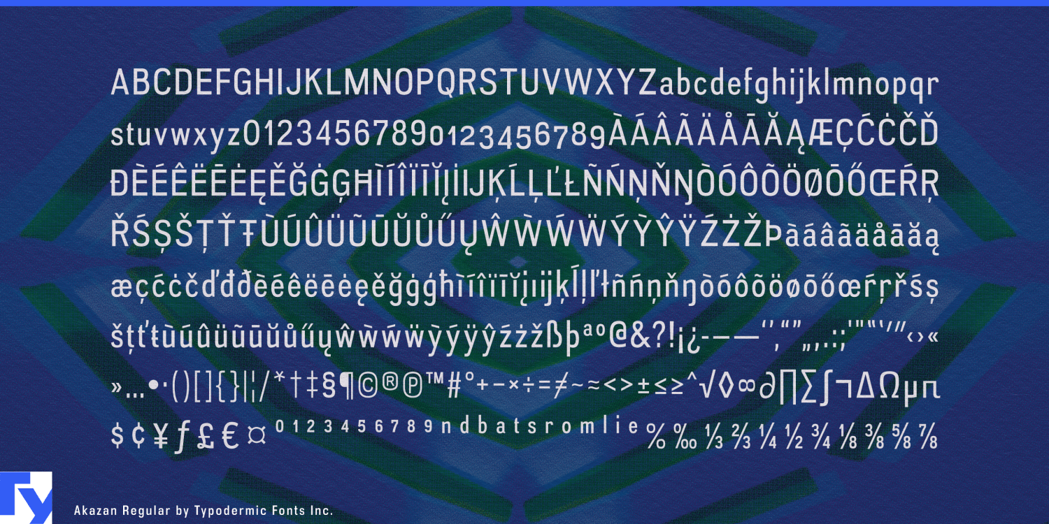 Akazan Font Poster #1