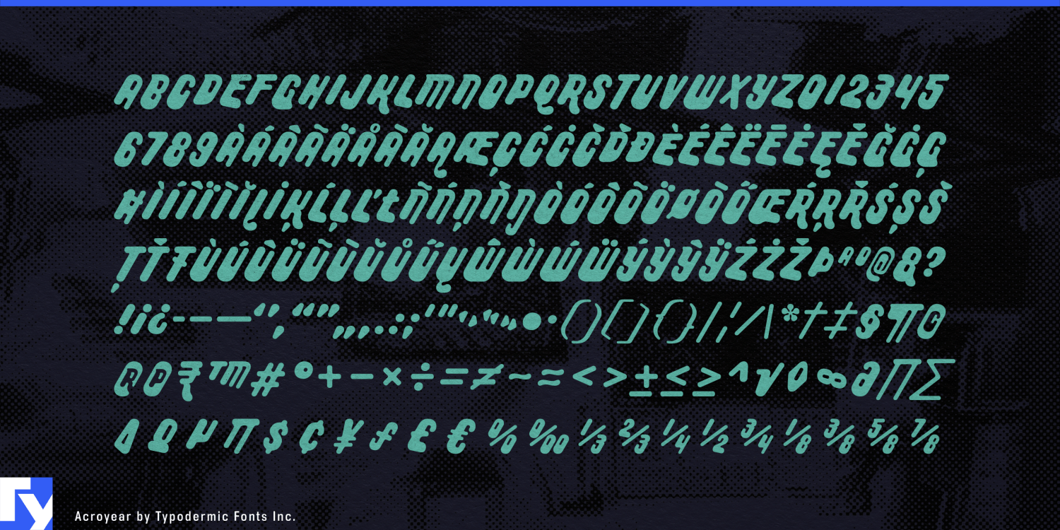 Acroyear Font Poster #1