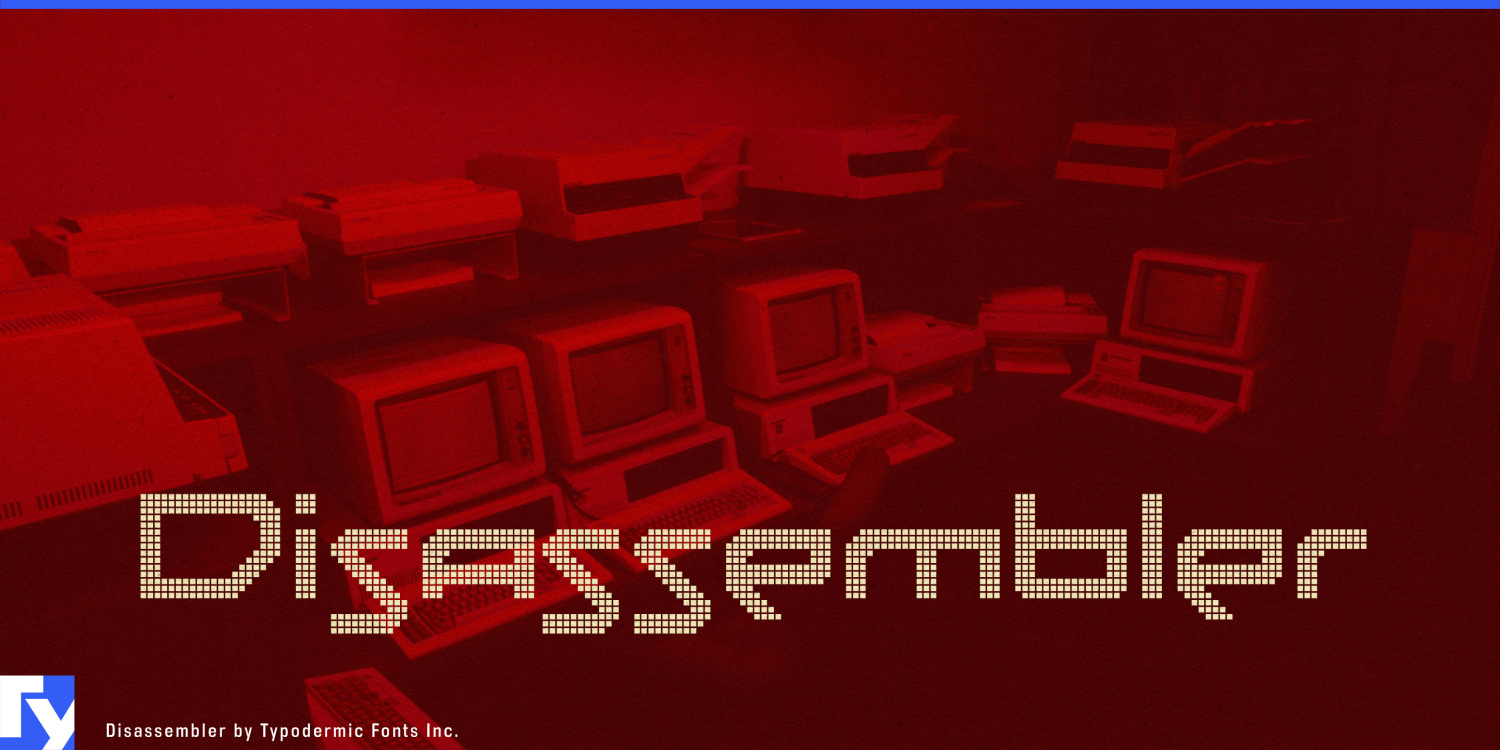 Disassembler Font Poster #1
