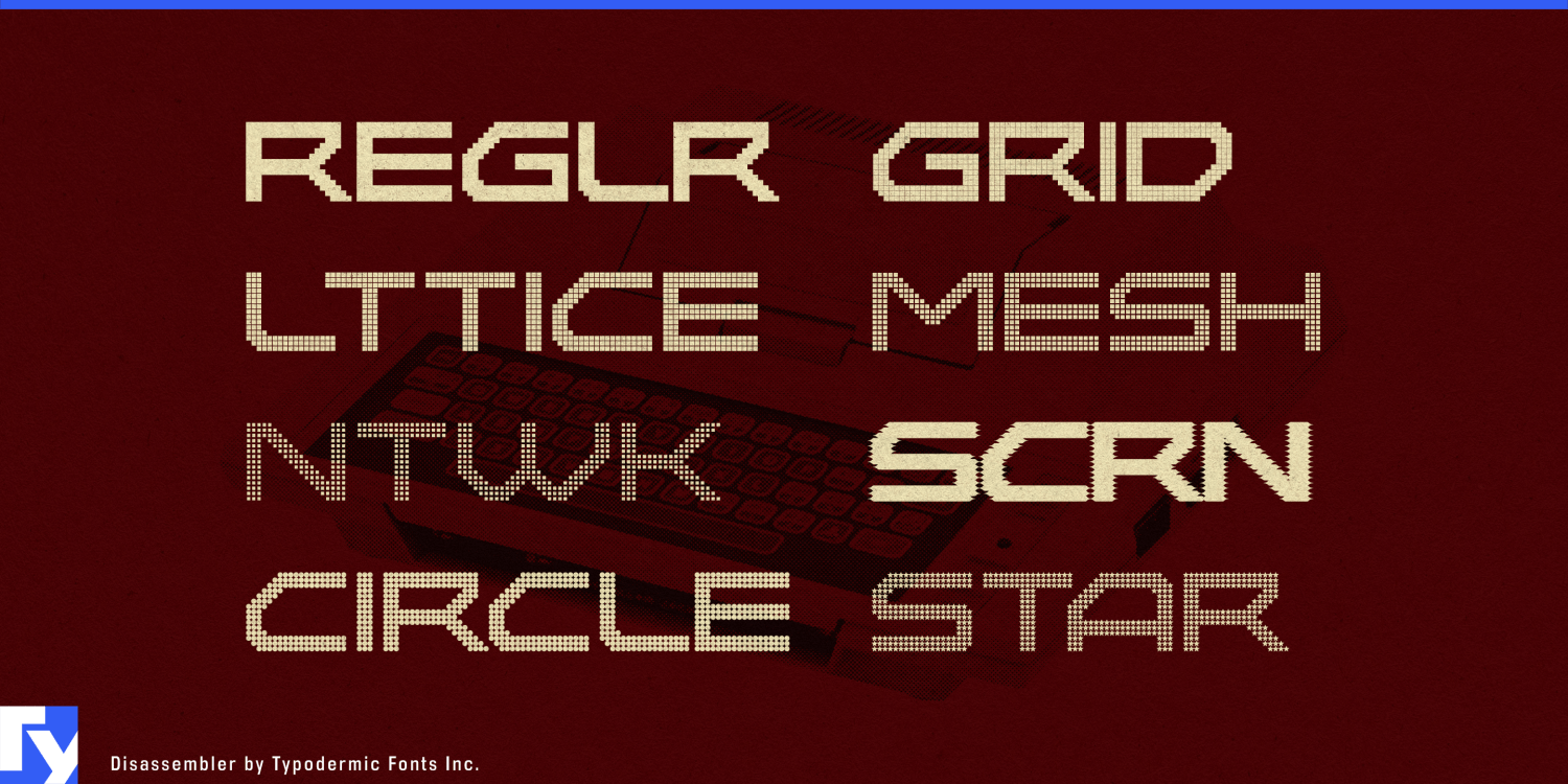 Disassembler Font Poster #1