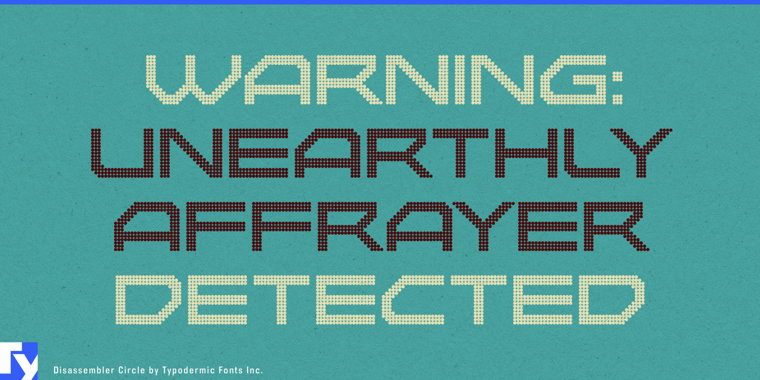 Disassembler Font Poster #1