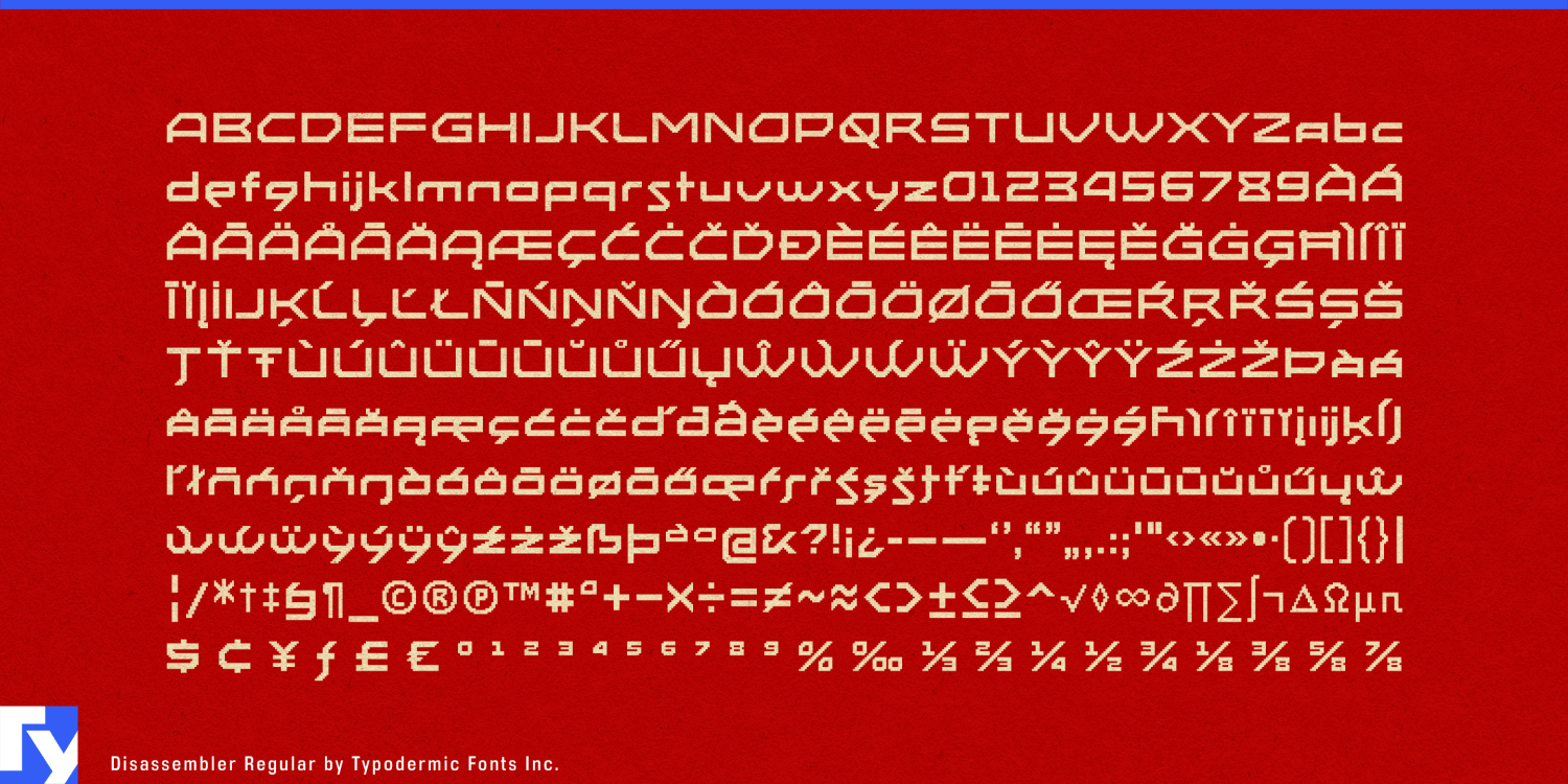 Disassembler Font Poster #1