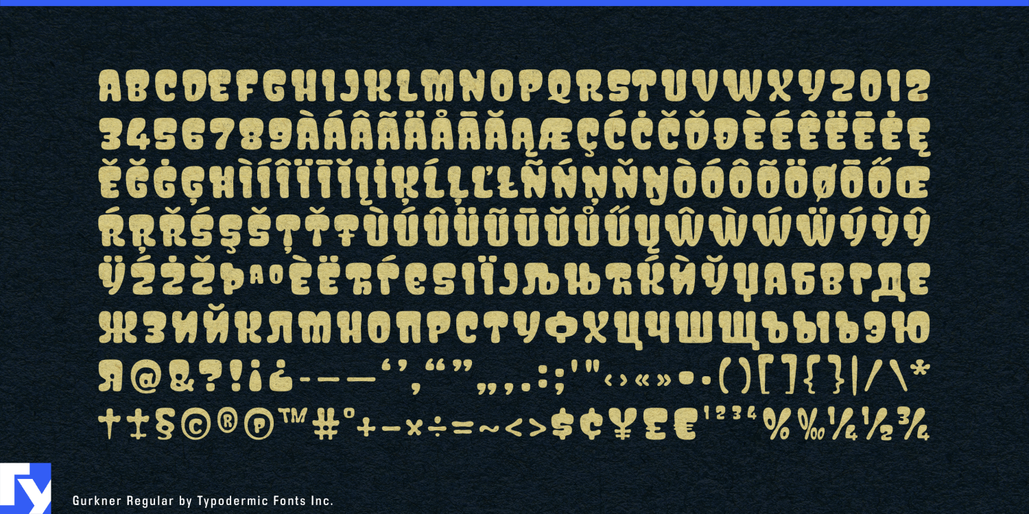 Gurkner Font Poster #1