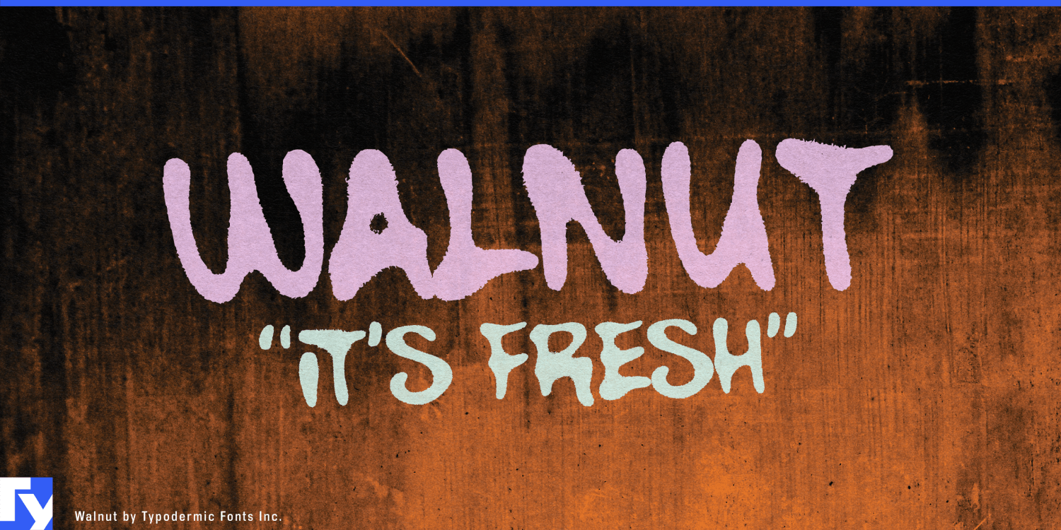 Walnut Font Poster #1