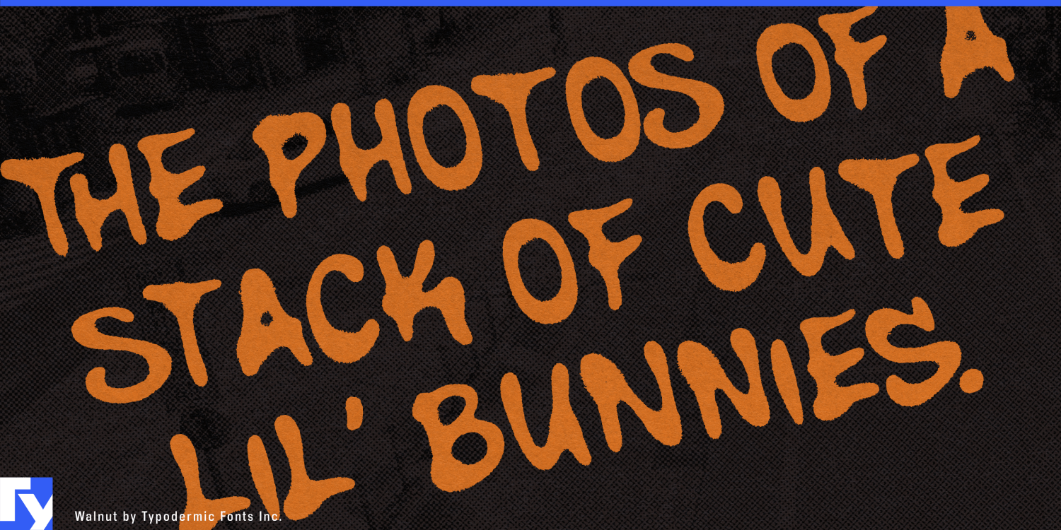 Walnut Font Poster #1