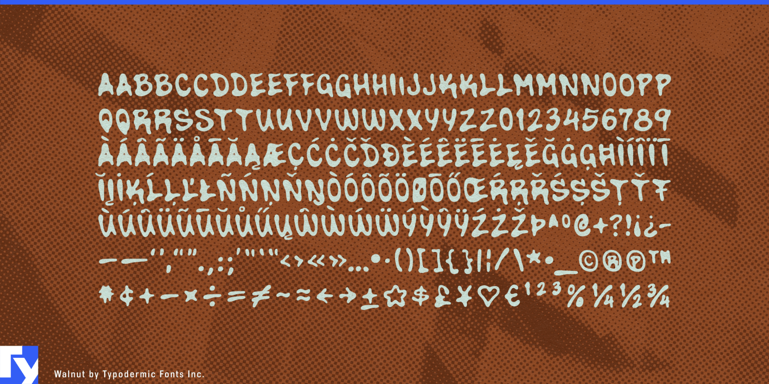Walnut Font Poster #1