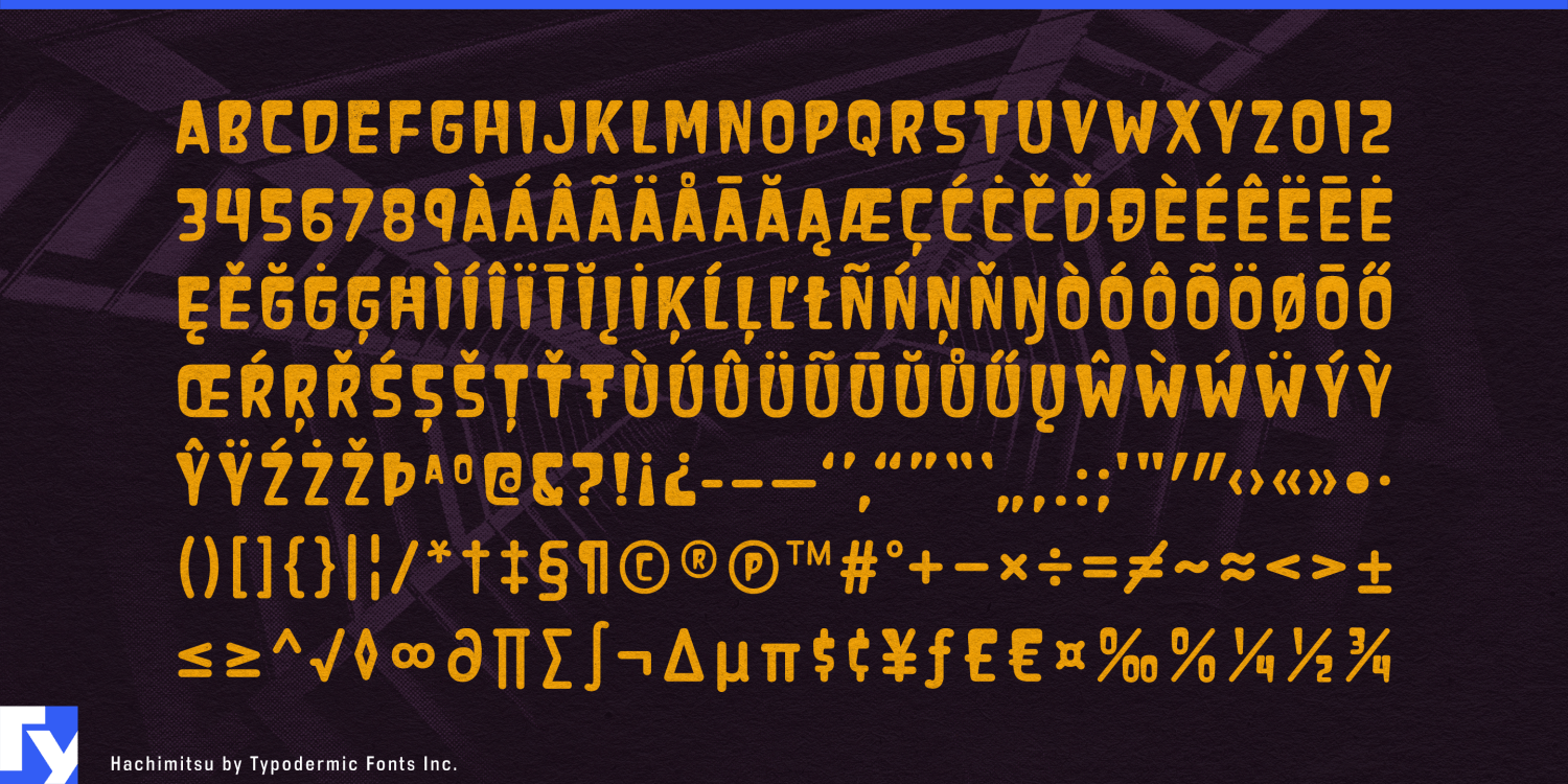 Hachimitsu Font Poster #1