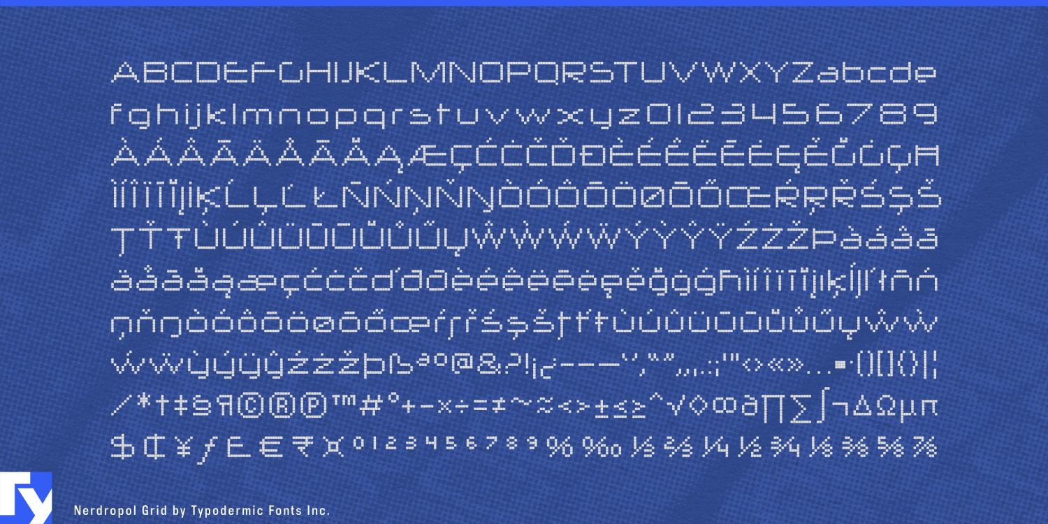 Nerdropol Font Poster #1