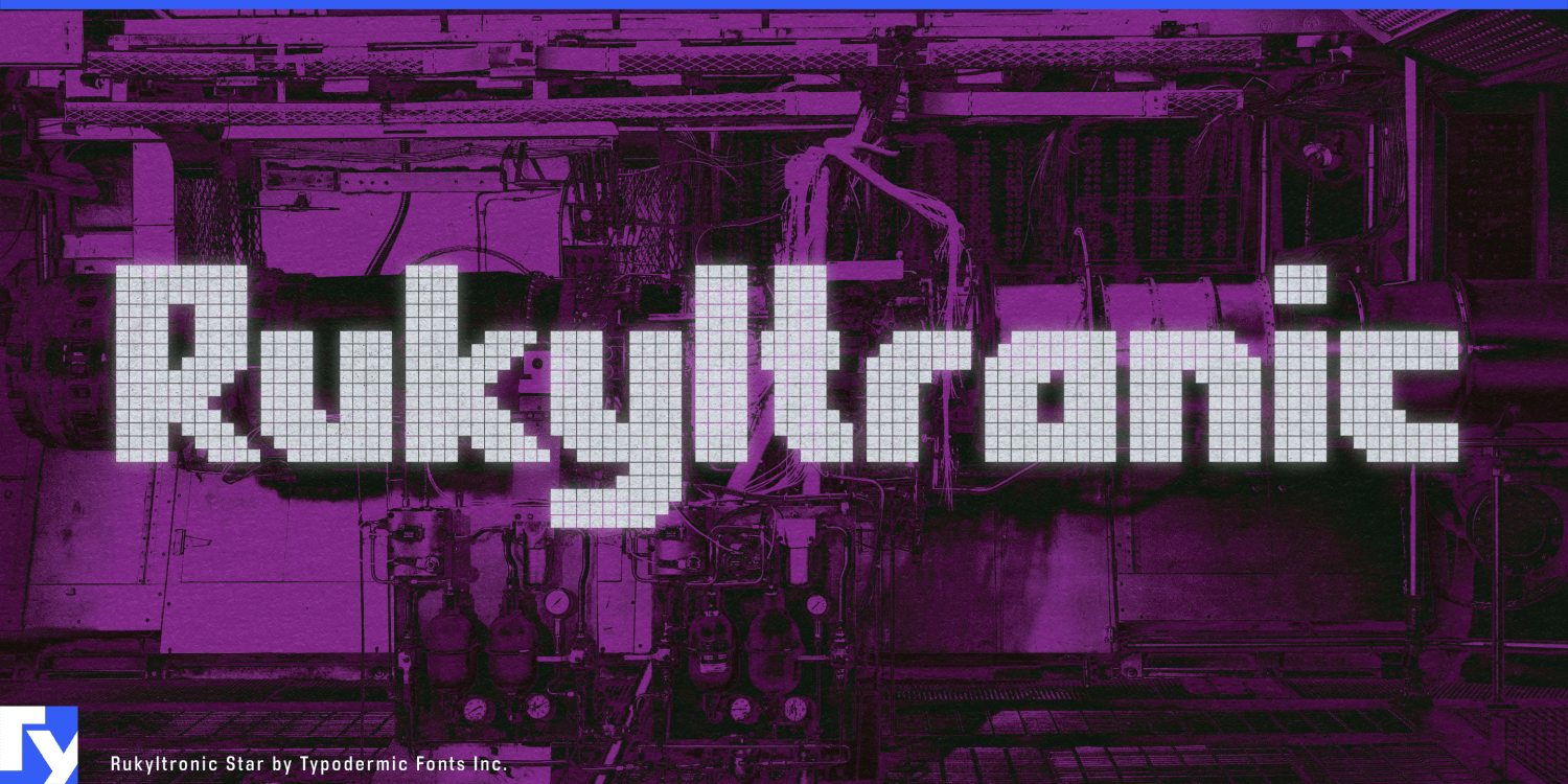 Rukyltronic Font Poster #1