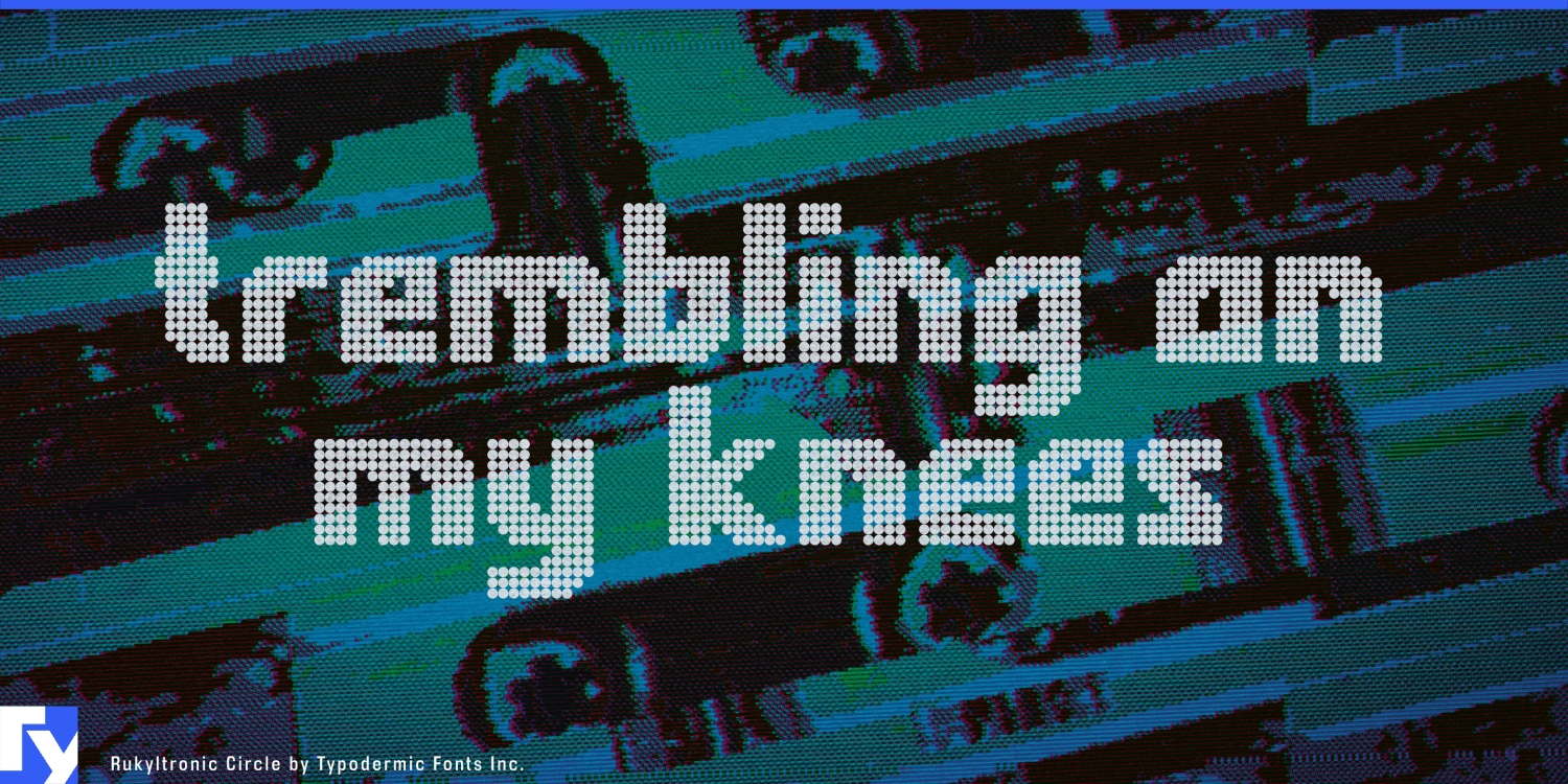 Rukyltronic Font Poster #1